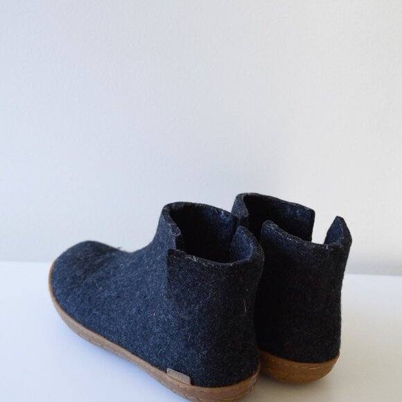 Glerups charcoal wool boot slipper - Picture 6 of 7